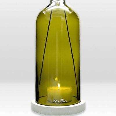 lanterna sospesa Bordeaux 1,5l vite 30h grigio cemento - oliva