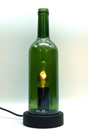 Lampe à poser + WINDLIGHT 2en1 Bordeaux 0,7l liège 26h - vert