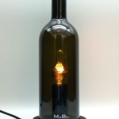 Table lamp + WINDLIGHT 2in1 Bordeaux 0.7l cork 26h - olive