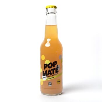 POP Maté gingembre, craft soda énergisant naturel 1