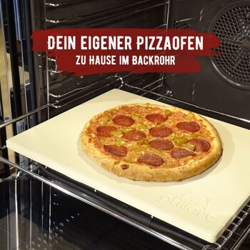 Pierre à pizza Premium - en set - rectangulaire 4