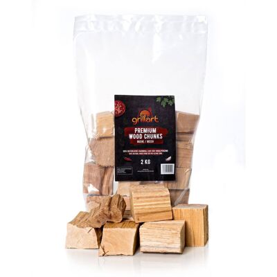 Bocconcini di legno Premium - Confezione da 2 kg di faggio