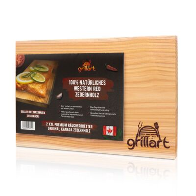 Planches en bois de cèdre pour grillades - lot de 2 XXL (édition limitée)