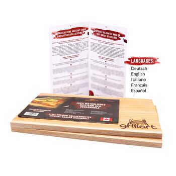 Planches en bois de cèdre pour grillades - lot de 2 XXL (édition limitée) 2