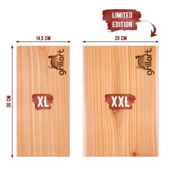 Planches en bois de cèdre pour grillades - lot de 2 XXL (édition limitée) 3