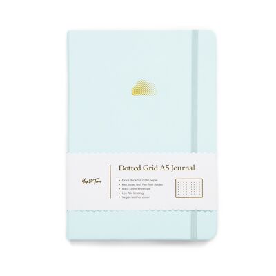 A5 Dot Grid Journal - Cloud - Eggshell Blue