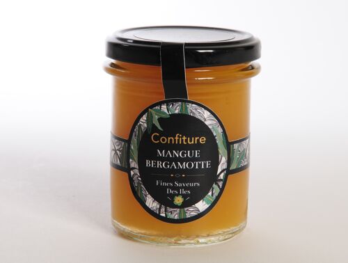FINES SAVEURS DES ÎLES - Confiture artisanale Mangue Bergamote - Pot 250g