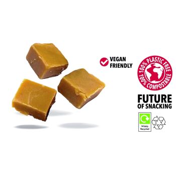 Fudge végétalien à saveur de vanille dans des boîtes à goûter 3