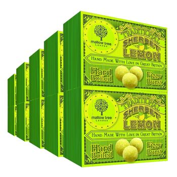 Bonbons Vegan Traditionnels Sherbet Citrons dans des Boîtes à Collation 3