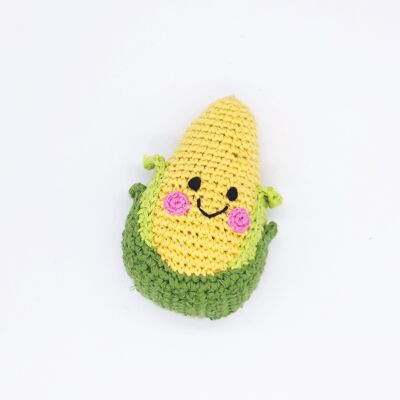 Baby Toy Friendly sweetcorn rattle
