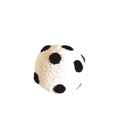 Hochet boule en crochet pour bébé - naturel