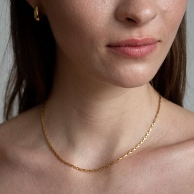 Oat Chain - 925 sterling silver 18k gold plated - 40cm