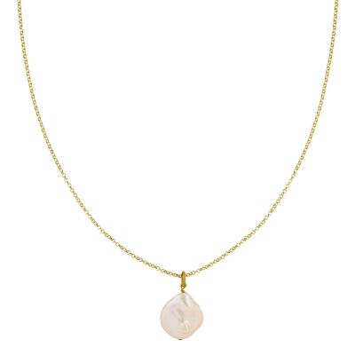 Keshi Chain - 45cm - 925 sterling silver 18k gold plated
