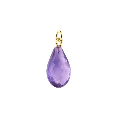 14K Gold Amethyst Pendant