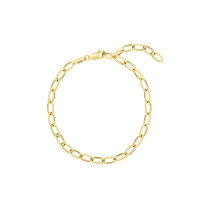 Bicycle Bracelet - 925 sterling silver 18k gold plated - 19cm