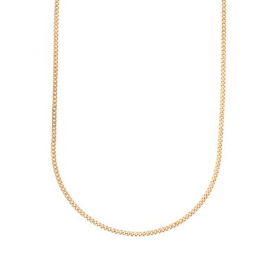 Medium Link Chain - 42cm - 925 sterling silver 18k gold plated