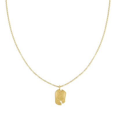 Helping Hands Necklace - 45cm - 925 sterling silver 18k gold plated