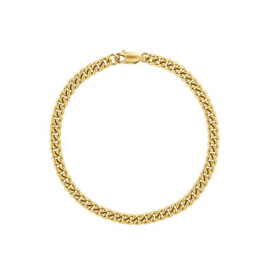 Gold | Silver Link Bracelet - 925 sterling silver 18k gold plated - 17cm