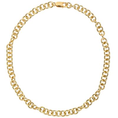 All The Way Around Chain - 925 sterling silver 18k gold plated - 40cm