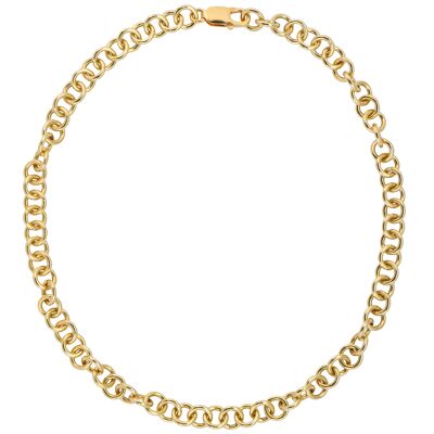 All The Way Around Chain - 925 sterling silver 18k gold plated - 42cm