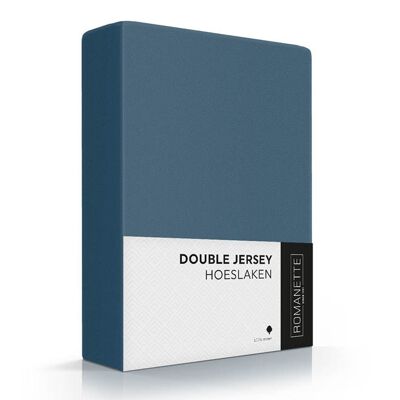 Romanette Doble Jersey Verdoso-Cian 180x220