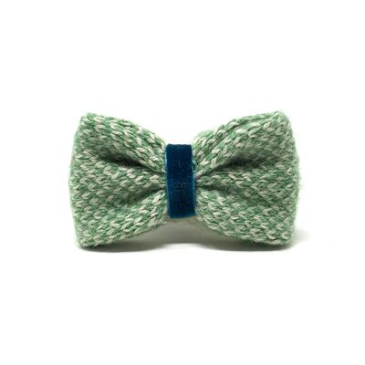 (L) Green & Dove - Harris Design - Dog Bow Tie