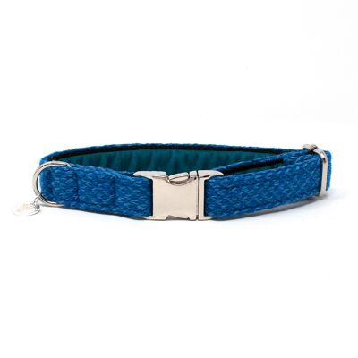 (S) Royal Blue & Turquoise - Harris Design - Handmade Dog Collar