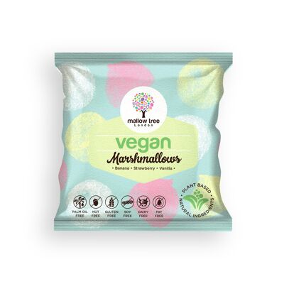 Verschiedene vegane Marshmallow-Kugeln mit Fruchtgeschmack