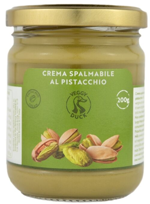 Crema Di Pistacchio Dolce Spalmabile (200g) | Cibo Artigianale Italiano Gourmet | Adatto per colazioni e dessert