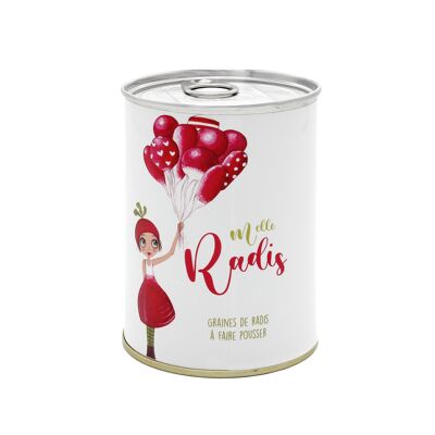 Kit de siembra "Mlle Radis" Made in France