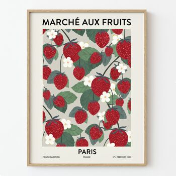 ART PRINT "Fruit market Paris" - Différents formats 2