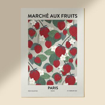 ART PRINT "Fruit market Paris" - Différents formats 1
