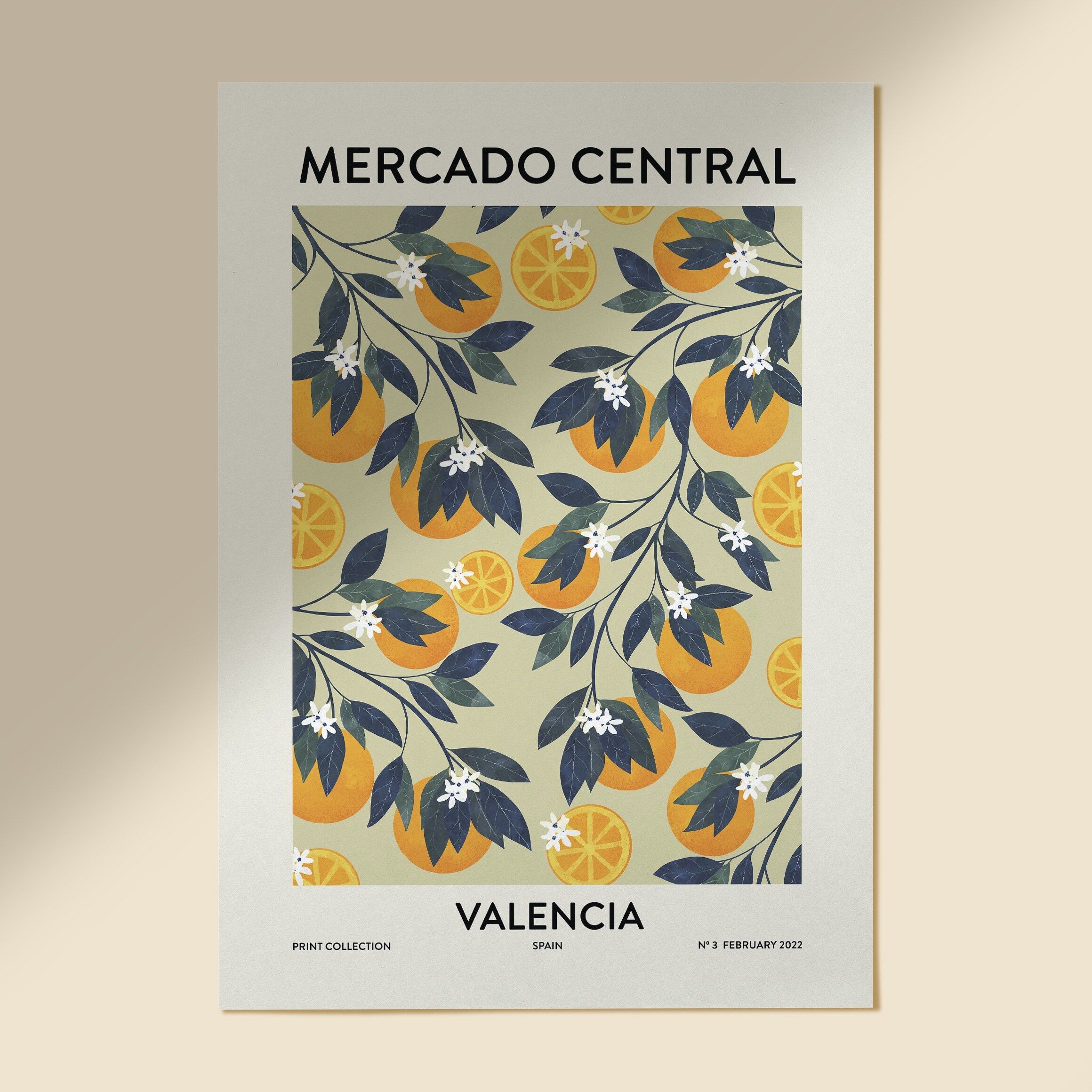 KUNSTDRUCK "Obstmarkt Valencia"- Verschiedene Größen