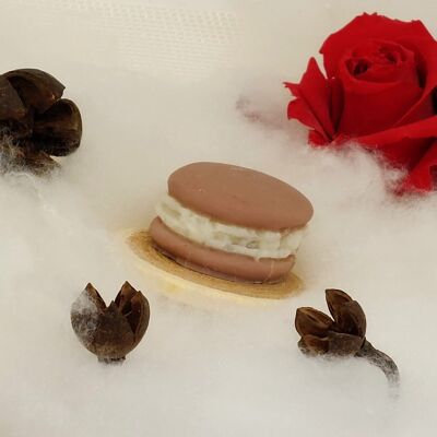 Macaron de cire parfumée - café envoutant - Fondant parfumé