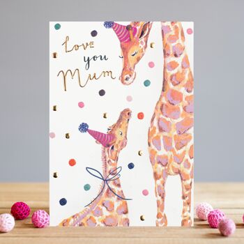 Je t'aime Maman Girafes