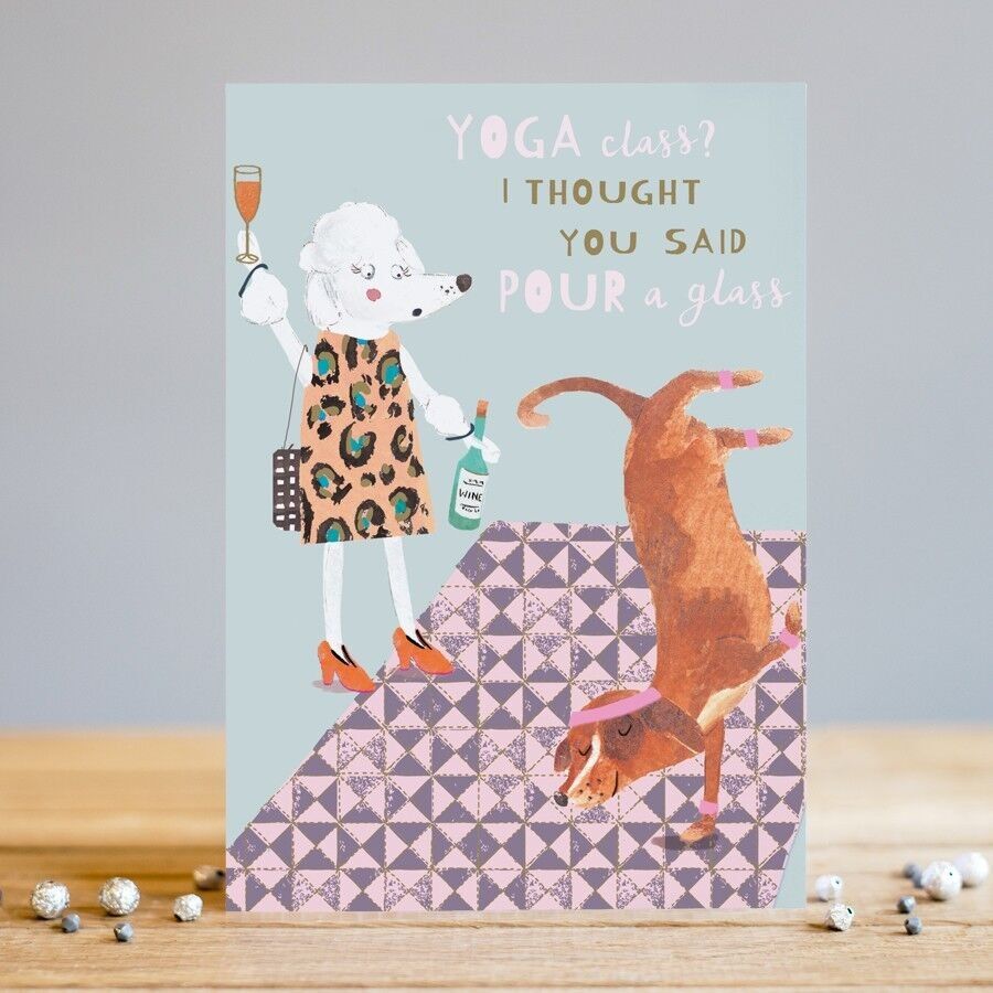 Cours de yoga? Versez un verre !