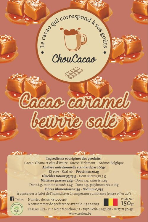 cacao caramel beurre salé