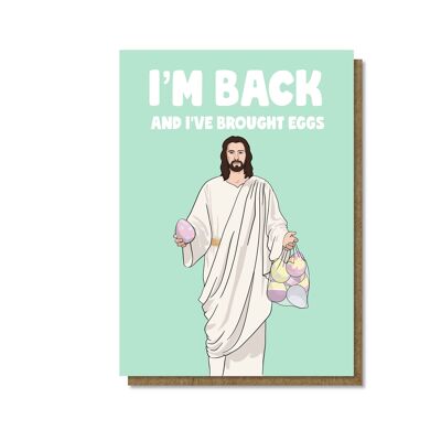 Osterkarte: Jesus, ich bin zurück