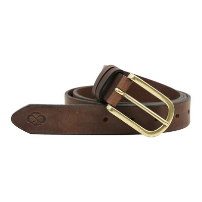 Ceinture en cuir marron, unisexe - Sons and Lovers