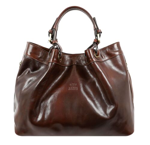 Womens Brown Leather Handbag - The Betrothed