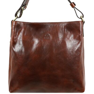 Brown Leather Handbag for Women - Vanity Fair