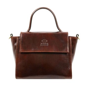 Sac à main en cuir marron pour femme - Le Dieu des petites choses 1