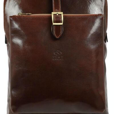 Leather Backpack for Women, Convertible Bag - Emma