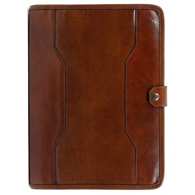 Leather A4 Documents File Folder Organizer - The Call of the Wild