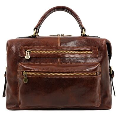 Brown Leather Handbag for Men - East of Eden