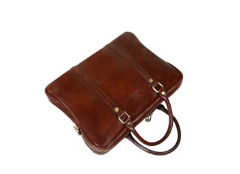 Sac pour ordinateur portable en cuir marron - Le Hobbit 5