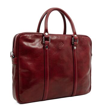 Sac pour ordinateur portable en cuir marron - Le Hobbit 16