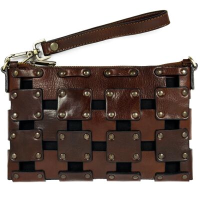 Pochette en cuir marron pour femme - Gone Girl