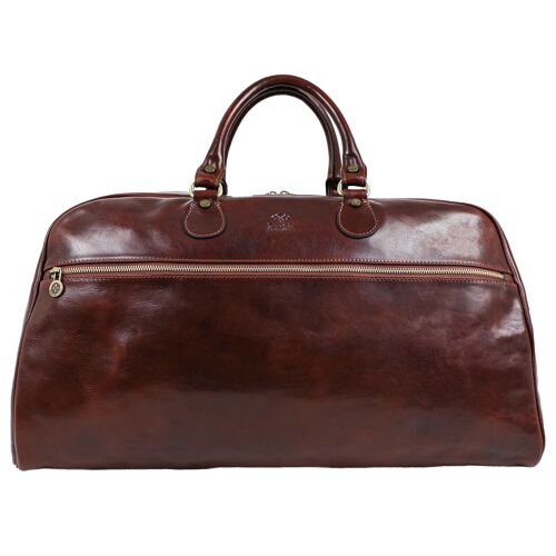 Brown Italian Leather Duffel Bag - Fear and Loathing in Las Vegas