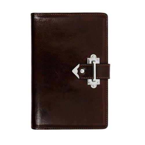 Brown Leather Journal with Refillable A5 Notepad - In Search of Lost Time
